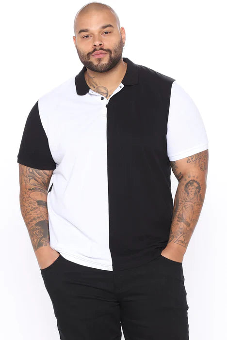 UNICORN Men's polo shirt black and white s m l xl xxl xxxl