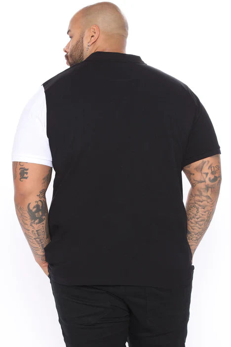UNICORN Men's polo shirt black and white s m l xl xxl xxxl