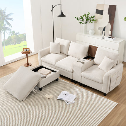 UNICORN Modern L-shaped sofa the first choice for small apartments Gray Beige