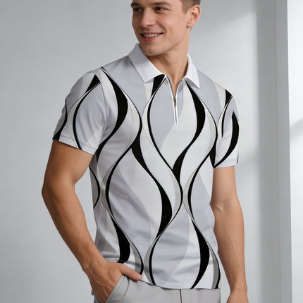 UNICORN Polo Shirt Short Sleeved Breathable With Geometric Pattern s m l xl xxl