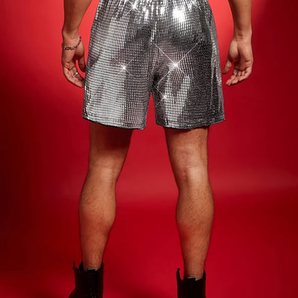UNICORN Mens Sequin Shorts, Men'S Shorts, Men'S Stretch Shorts s m l xl xxl