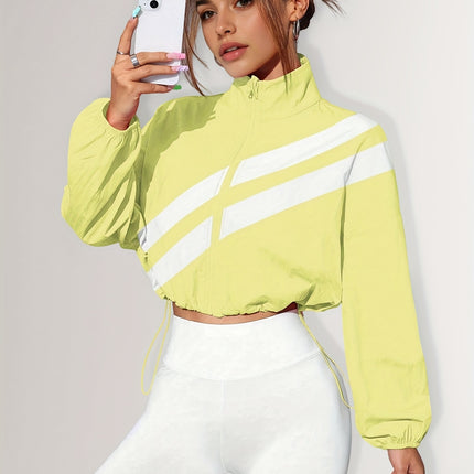 UNICORN Sports Zip-Up Stand Collar Jacket with Drawstring Hem Suitable for Running s m l