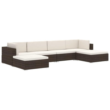 UNICORN Corner sofa 1 pc with cushions poly rattan black