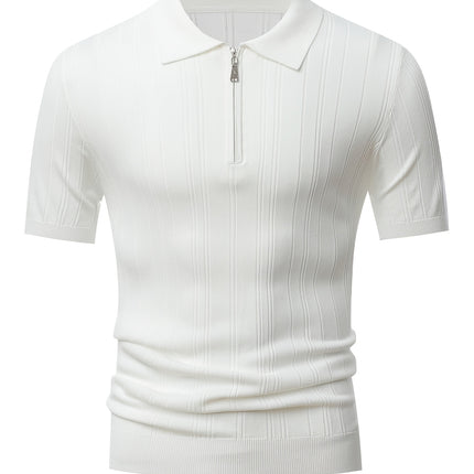 UNICORN Men' Breathable Short-Sleeve -Look Half-Zip Collar Shirt s m l xl xxl