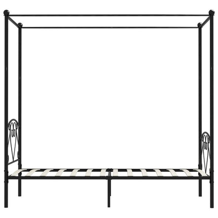 UNICORN Bed frame single bed metal black 90x200