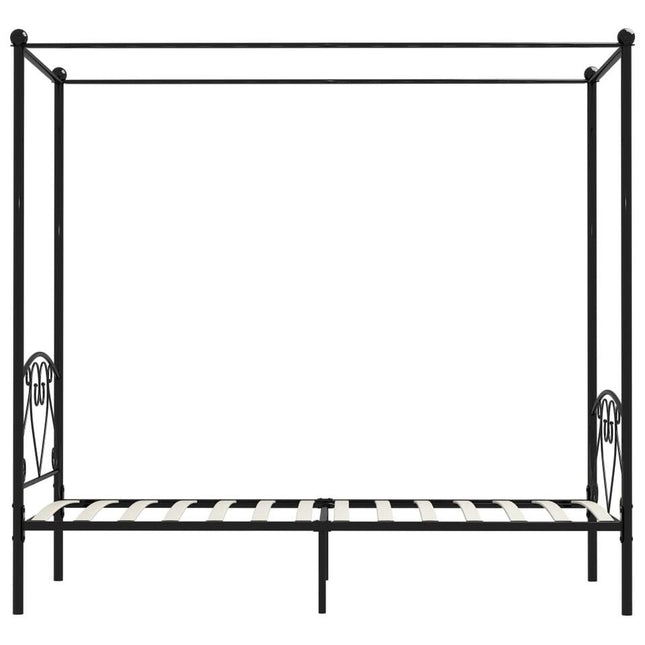 UNICORN Bed frame single bed metal black 90x200