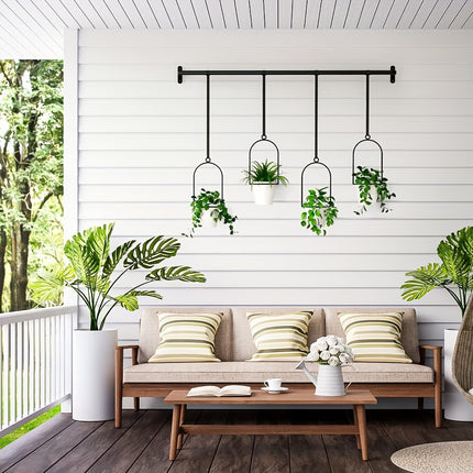 UNICORN Indoor And Outdoor Adjustable Hanging Flower Pots with 4 Pots