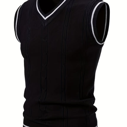 UNICORN Cross-Border Men'S Vest with a Twisted Knit Design s m l xl xxl xxxl