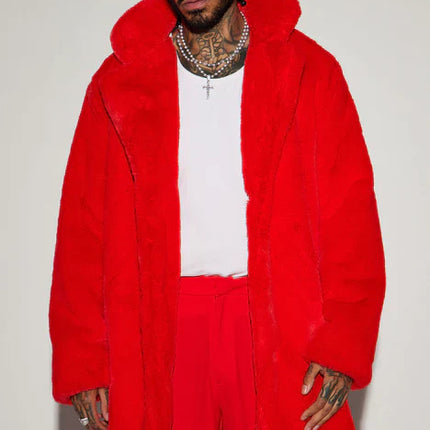 Heren jas rood roze zwart wit s m l xl xxl xxxl