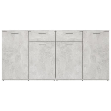 UNICORN Dresser wall unit country light brown white baton gray Width 160 cm Depth 36 cm Height 75 cm