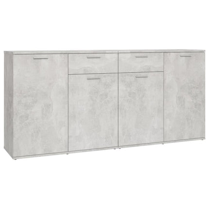 UNICORN Dresser wall unit country light brown white baton gray Width 160 cm Depth 36 cm Height 75 cm