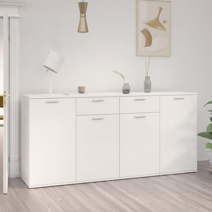 UNICORN Dresser wall unit country light brown white baton gray Width 160 cm Depth 36 cm Height 75 cm
