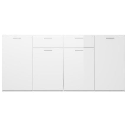 UNICORN Dresser wall unit country light brown white baton gray Width 160 cm Depth 36 cm Height 75 cm