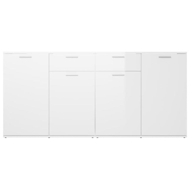 UNICORN Dresser wall unit country light brown white baton gray Width 160 cm Depth 36 cm Height 75 cm