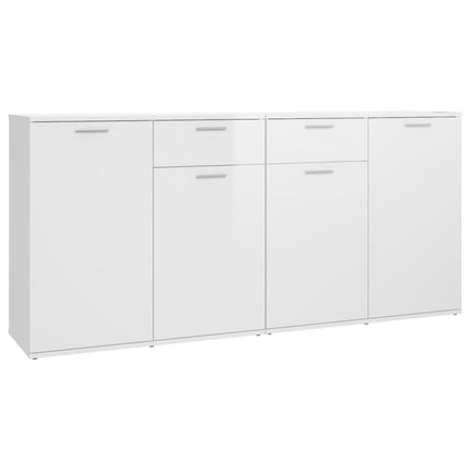 UNICORN Dresser wall unit country light brown white baton gray Width 160 cm Depth 36 cm Height 75 cm