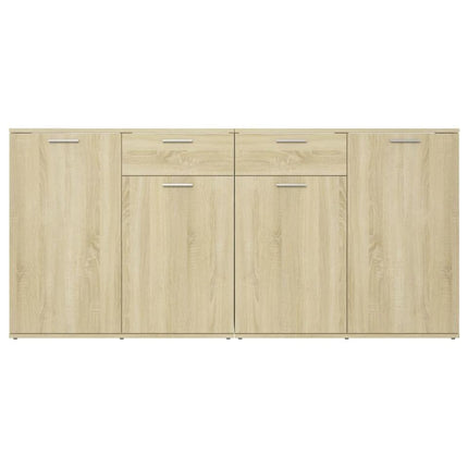 UNICORN Dresser wall unit country light brown white baton gray Width 160 cm Depth 36 cm Height 75 cm