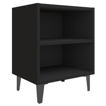 UNICORN Bedside table bedroom furniture black and white Width 40 cm Depth 30 cm Height 50 cm