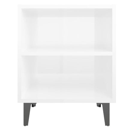 UNICORN Bedside table bedroom furniture black and white Width 40 cm Depth 30 cm Height 50 cm