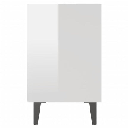 UNICORN Bedside table bedroom furniture black and white Width 40 cm Depth 30 cm Height 50 cm
