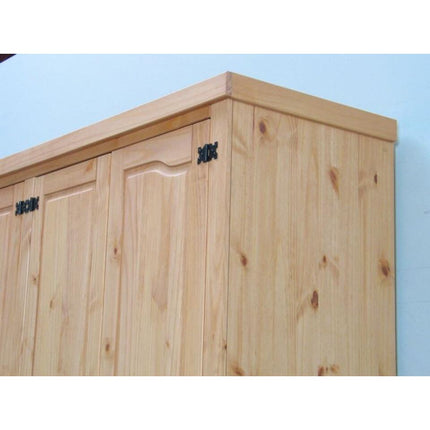 UNICORN Wardrobe Country White Oak Brown Width 244 cm Depth 58 cm Height 196 cm