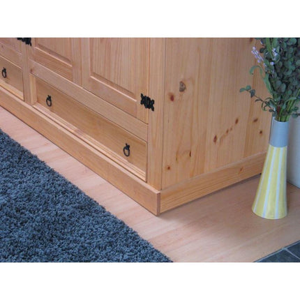 UNICORN Wardrobe Country White Oak Brown Width 244 cm Depth 58 cm Height 196 cm