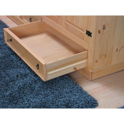 UNICORN Wardrobe Country White Oak Brown Width 244 cm Depth 58 cm Height 196 cm