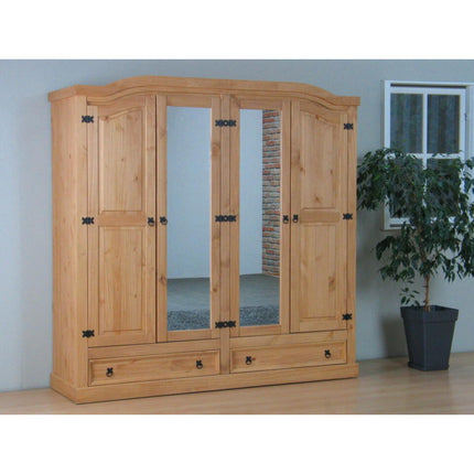 UNICORN Wardrobe country white oak brown Width 199 cm Depth 53 cm Height 202 cm