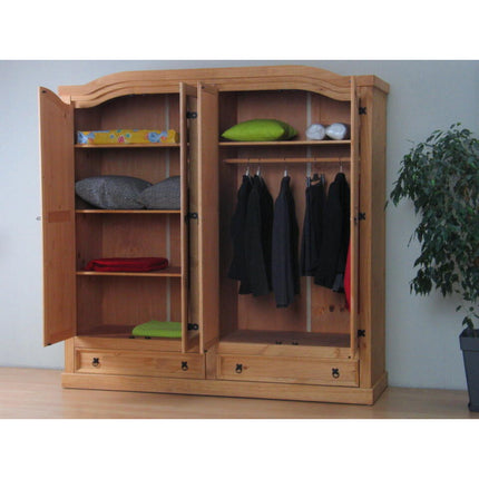 UNICORN Wardrobe country white oak brown Width 199 cm Depth 53 cm Height 202 cm