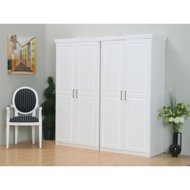 UNICORN Wardrobe country white Width 190 cm Depth 50 cm Height 190 cm