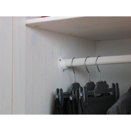 UNICORN Wardrobe country white Width 190 cm Depth 50 cm Height 190 cm