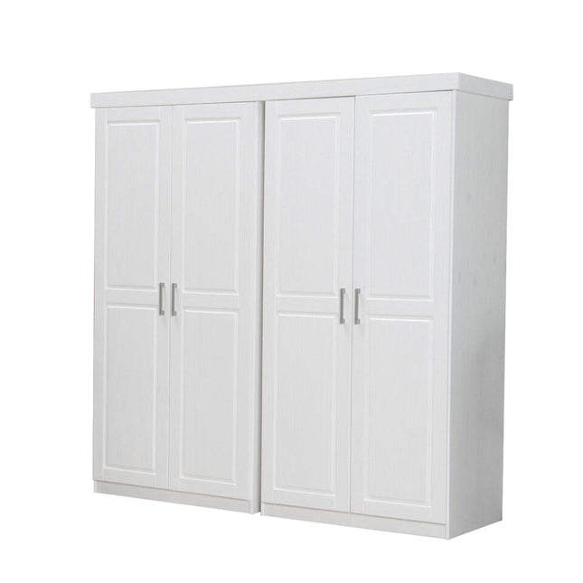 UNICORN Wardrobe country white Width 190 cm Depth 50 cm Height 190 cm