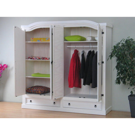 UNICORN Wardrobe country white oak brown Width 199 cm Depth 53 cm Height 202 cm