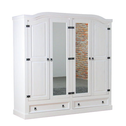 UNICORN Wardrobe country white oak brown Width 199 cm Depth 53 cm Height 202 cm