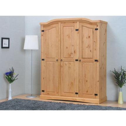 UNICORN Wardrobe country oak brown Width 152 cm Depth 54 cm Height 193 cm