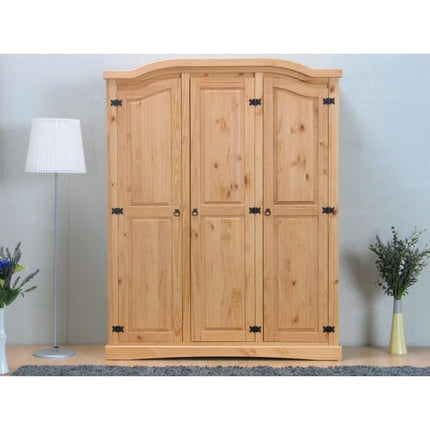 UNICORN Wardrobe country oak brown Width 152 cm Depth 54 cm Height 193 cm