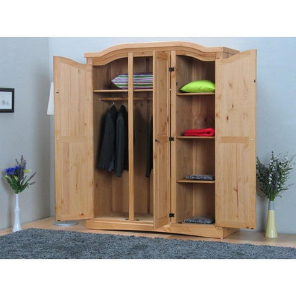 UNICORN Wardrobe country oak brown Width 152 cm Depth 54 cm Height 193 cm