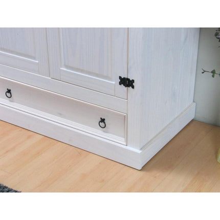 UNICORN Wardrobe Country White Oak Brown Width 244 cm Depth 58 cm Height 196 cm