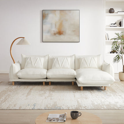 UNICORN Three-seater Living Room Sofa Set White Black Green