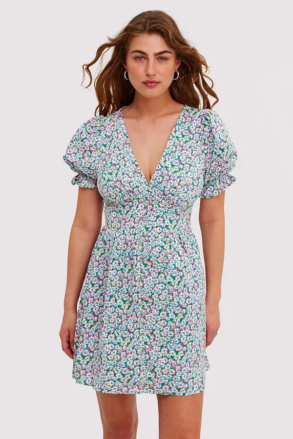 UNICORN Women's dress blue floral xs s m l