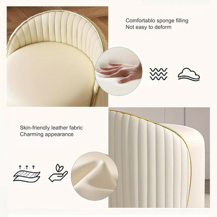 UNICORN Dressing Table Stool for livingroom and bathroom beige gray orange