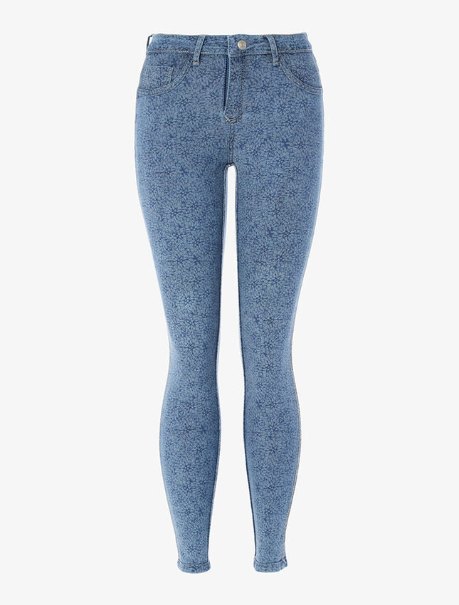 UNICORN Women's jeans with figures blue xs s m l xl