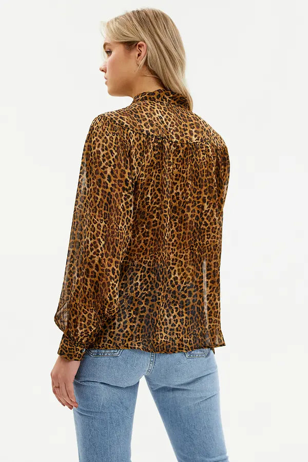 UNICORN Women's blouse brown red xs s m l