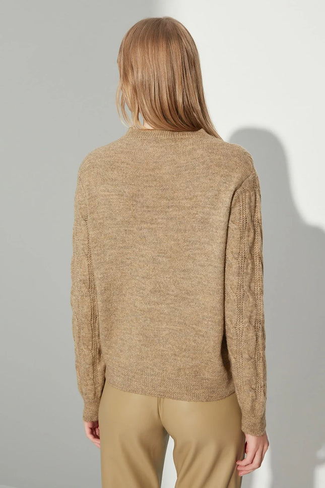 UNICORN Women's sweater brown purple beige s m l