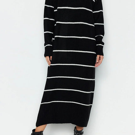 UNICORN Women's dress striped black white xs s m l xl
