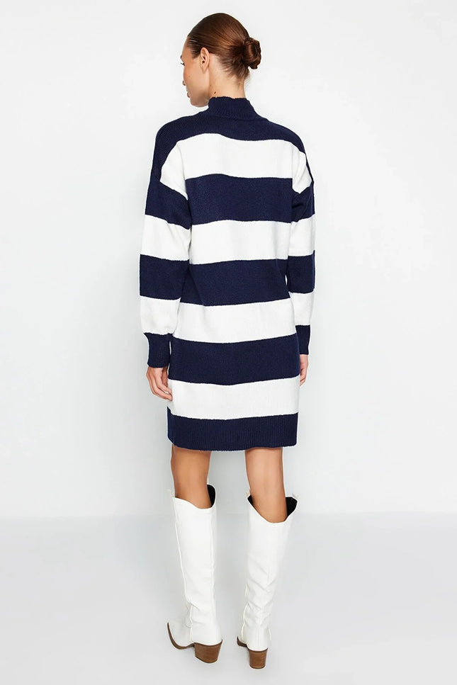 UNICORN Women's dress striped blue white xs s m l xl
