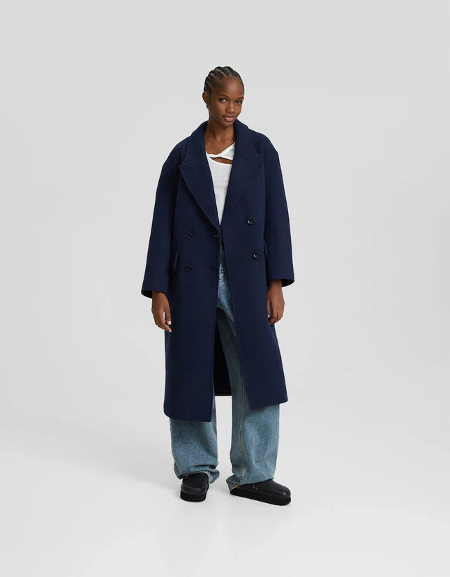 UNICORN Women's long coat blue black cream xs s m l xl