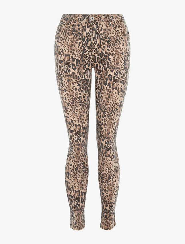 UNICORN Women's trousers brown leopard print xs s m l xl