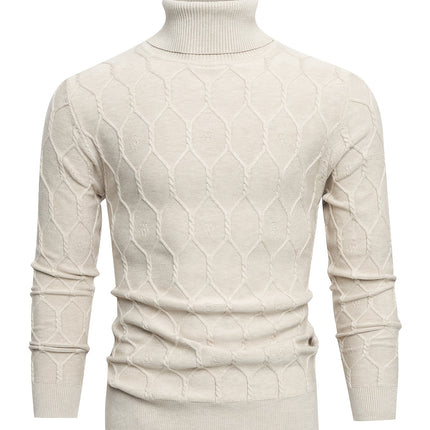 UNICORN Turtleneck Sweater Men'S Thick Warm Knit Top Design Quality Top s m l xl xxl