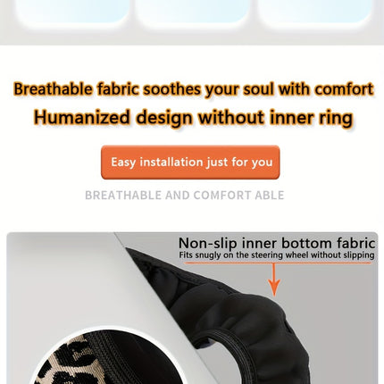 UNICORN breathable car steering wheel cover sweat-absorbent anti-slip cover