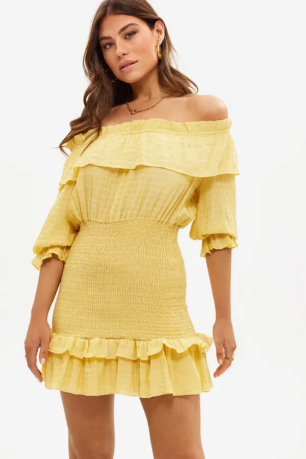 UNICORN Women's dress yellow xs s m l